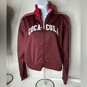 New Coca-Cola 3/4 cropped track jacket women’s size xl